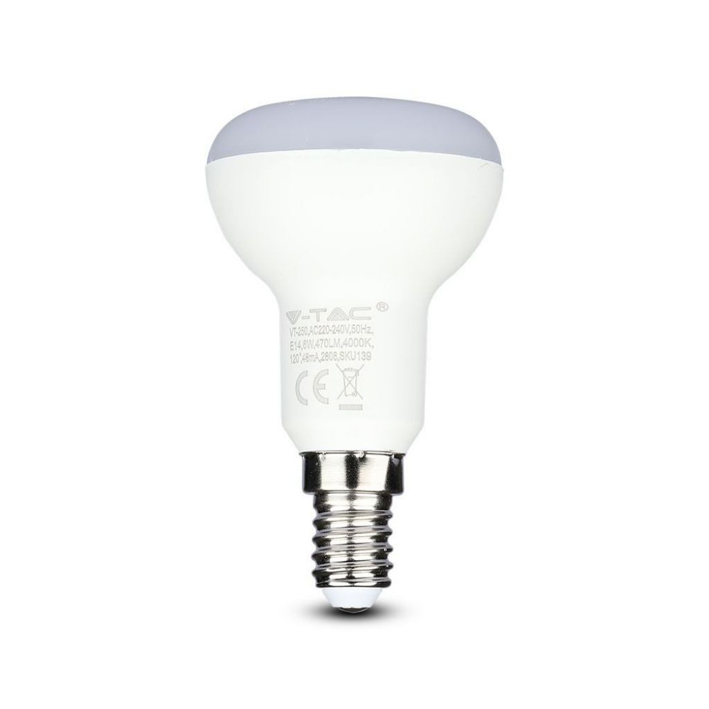 V-TAC PRO Lampadina LED Chip Samsung E14 4.8W R50 4000K