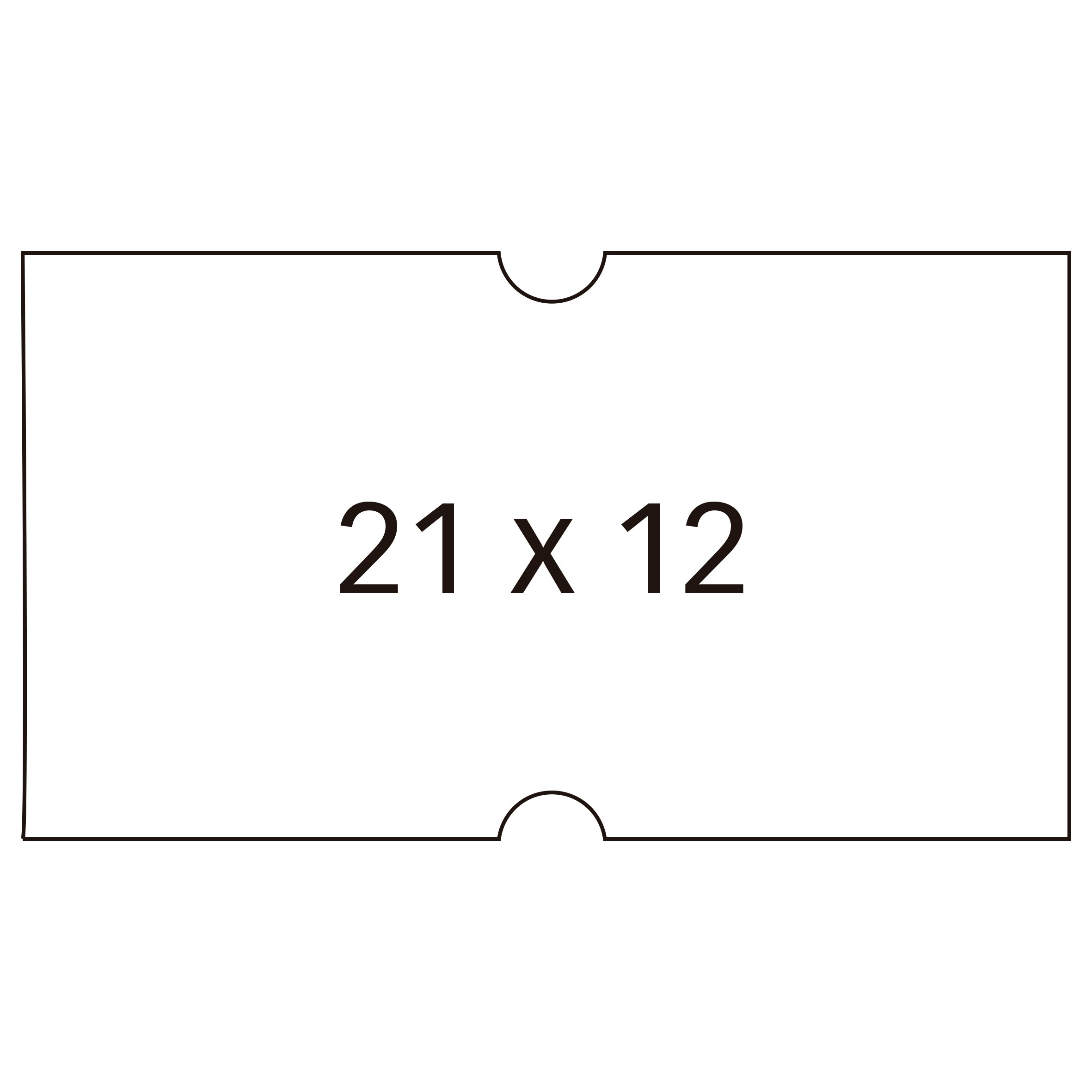 Apli Etichette Bianche per Prezzatrici 1 Linea - Dimensione 21 x 12mm - Confezione da 6 Rotoli da 1000 Etichette Ciascuno - Adesivo Rimovibile e Bordi Retti - Alta Qualità e Compatibili con i Modelli 101418 e 101948