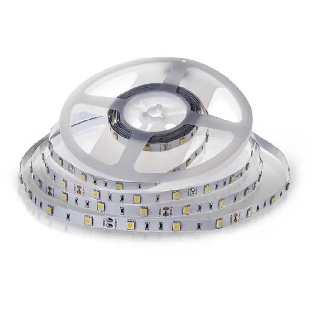V-TAC Strip LED SMD5050 6W/m 5m 30 LED/m 12V 6500K IP20 10mm
