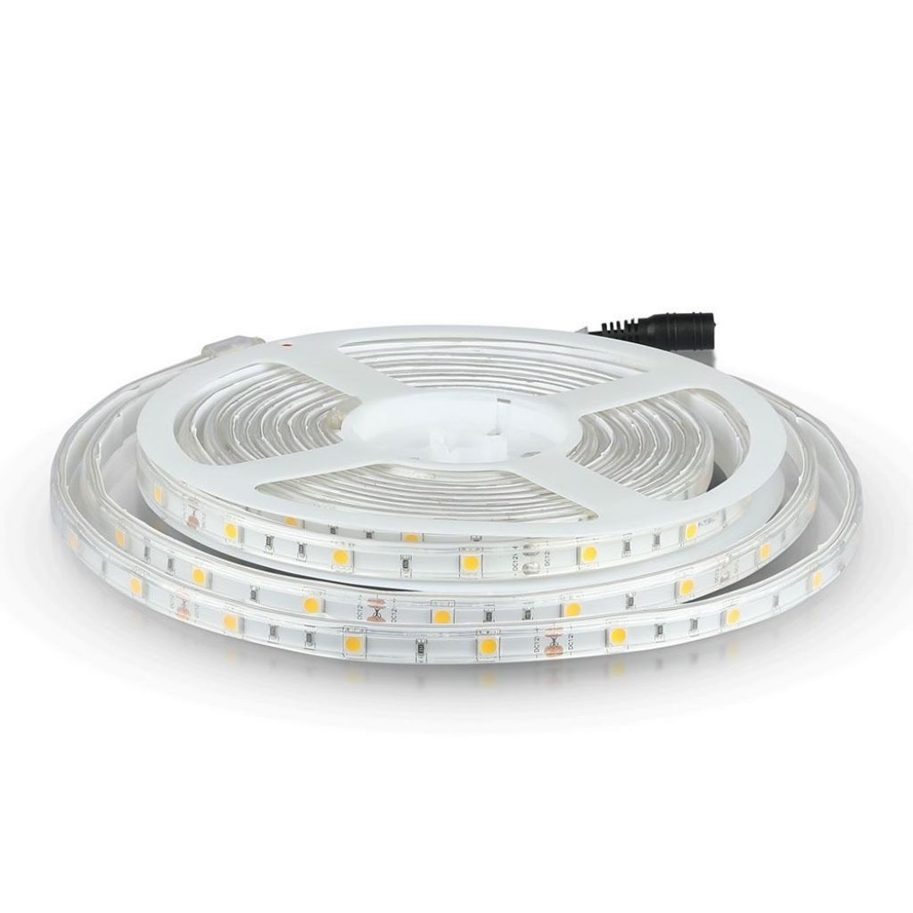 V-TAC Strip LED SMD5050 48W/m 5m 30 LED/m 12V 4000K IP65 10mm