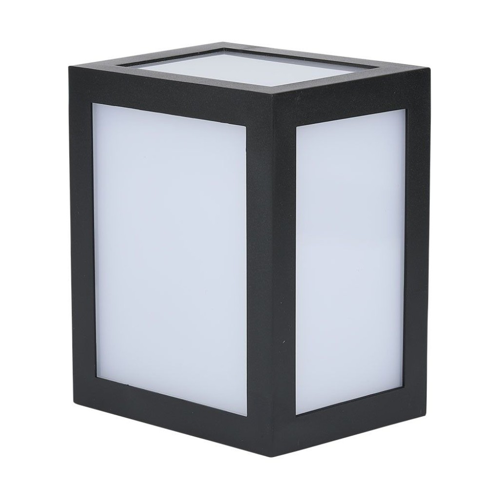 V-TAC Lampada LED da Muro a Lanterna 12W Colore Nero 6400K IP65