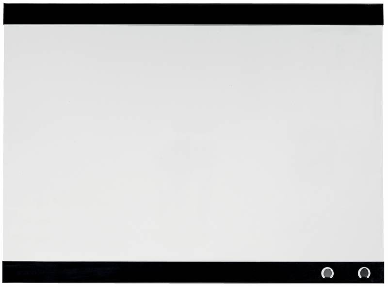 Lavagna magnetica piccola Nobo con clip per appunti 430x580 mm - Design senza cornice - Funzioni di gancio - Colore bianco