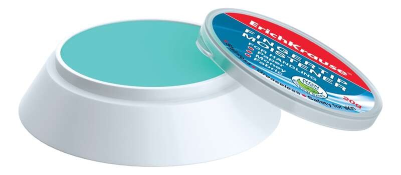 Erichkrause Finger Moisturizer - Ingredienti naturali - Nessun segno sulla carta - Fondo antiscivolo - 20 g (Espositore da 12 unità)