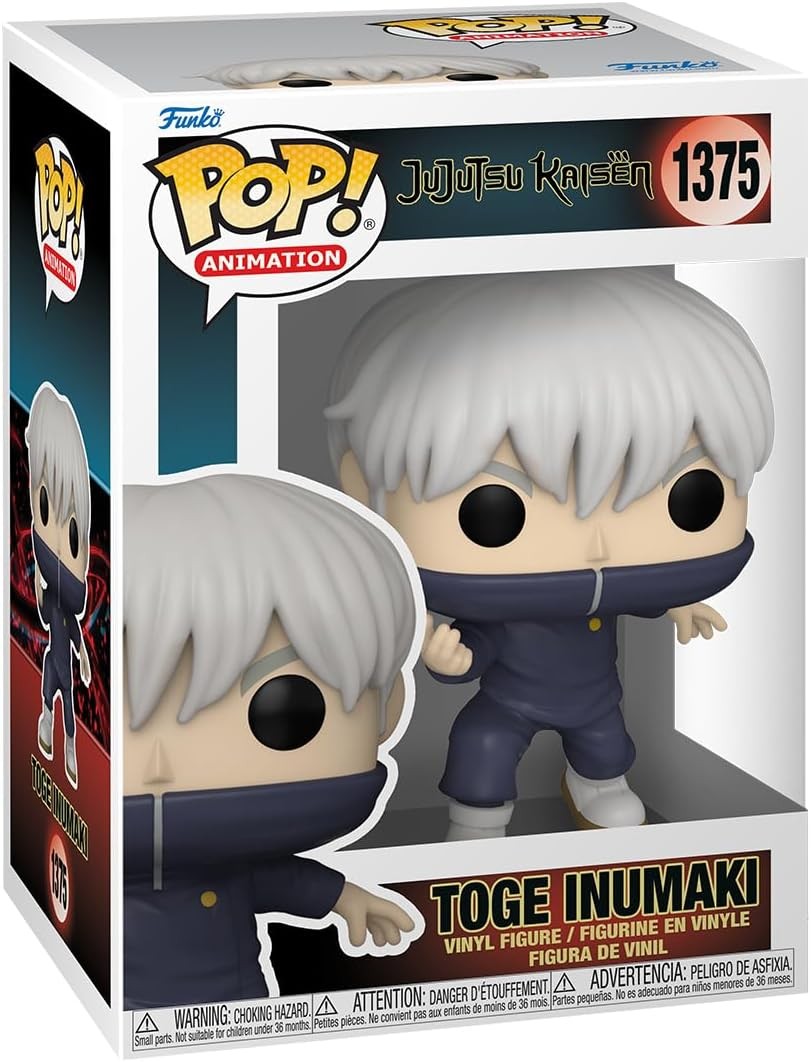 Funko Pop Animation Jujutsu Kaisen Toge Inumaki con opzione Chase - Figura in vinile - Altezza 95 cm circa.