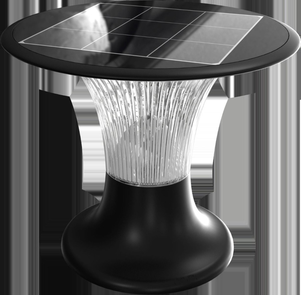 V-TAC Lampada LED Solare 15W da Terra Batteria LiFePO4 3.2V Colore Nero CCT: 6000K+4000K IP65