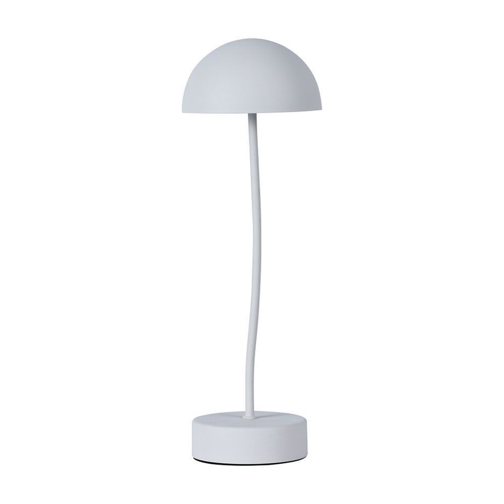 V-TAC Lampada LED da Tavolo 3W Colore Bianco ricaricabile con USB C Touch Dimmerabile 3000K