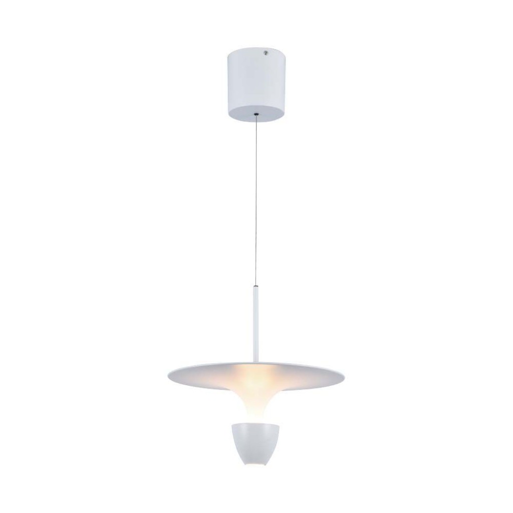 V-TAC Lampadario LED 9W dal Design Moderno 30*300*173Cm Colore Bianco Altezza regolabile 3000K