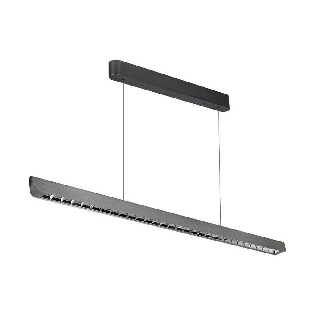V-TAC Plafoniera LED Chip Samsung a Sospensione 36W Lineare Colore Grigio opaco 1227*50*60mm 3in1