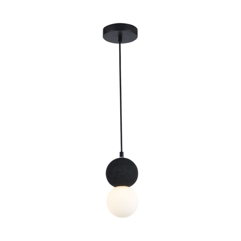 V-TAC Lampadario LED a Sfere con Attacco Faretto G9*1 (Max 40W) Colore Bianco Nero IP20