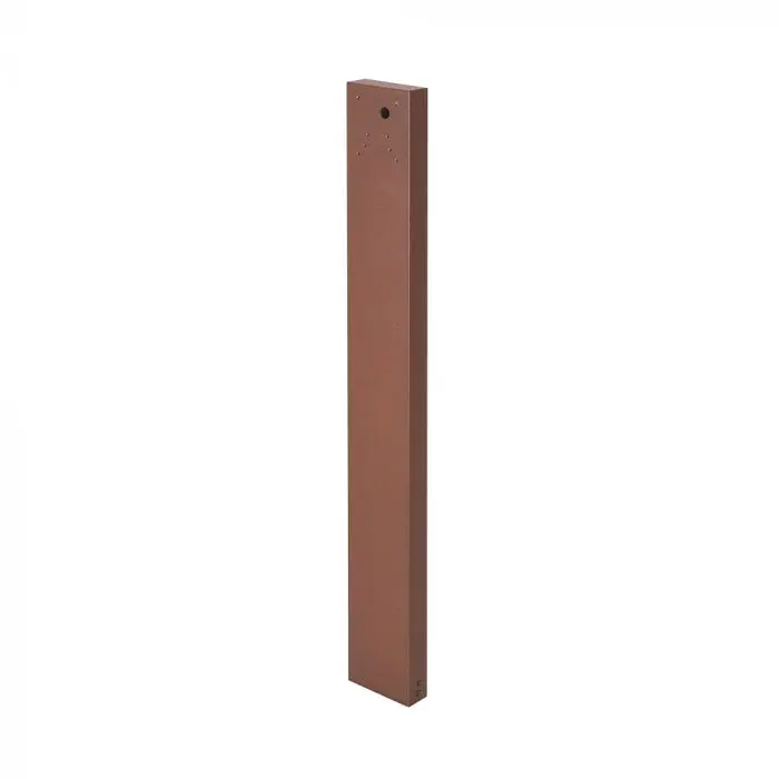 80Cm Pole For Solar Outdoor Bollard 100*35*800Mm - Corten Body