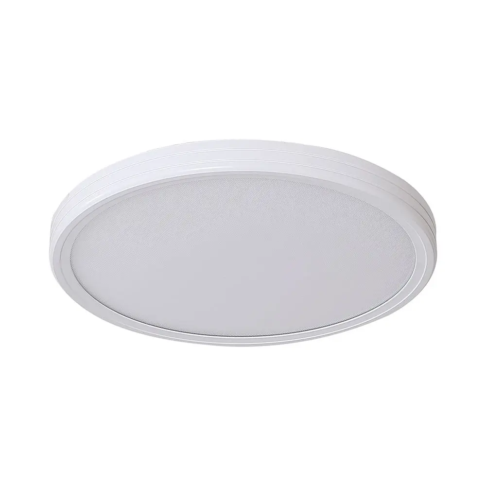 36W Led Decorative Ceiling Lamp (?390*35Mm) Cct:3In1 White+Black With 2.4G Rf Control