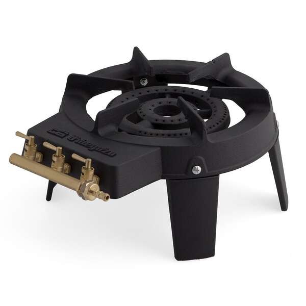 Fornello a Gas Orbegozo FO 6400 Resistente ed Efficiente - Potenza 7.000 W - Ghisa - Doppio Bruciatore - Sicuro e Pratico