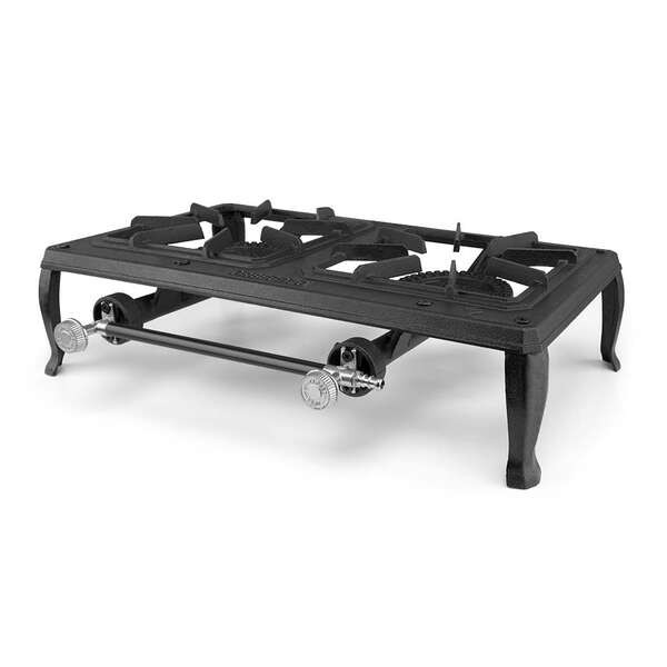 Fornello a Gas Portatile Orbegozo FO 6200 - Potente e Resistente per Uso Esterno - Griglia in Ghisa - Sicuro e Pratico - Potenza 7kW