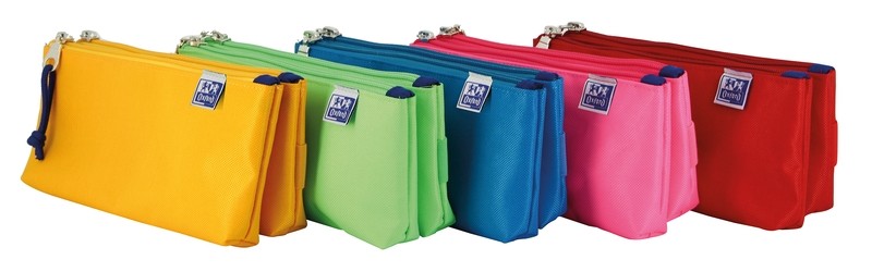 Oxford Kangoo Kids Astuccio doppio in poliestere - Compatto e resistente - Colori assortiti