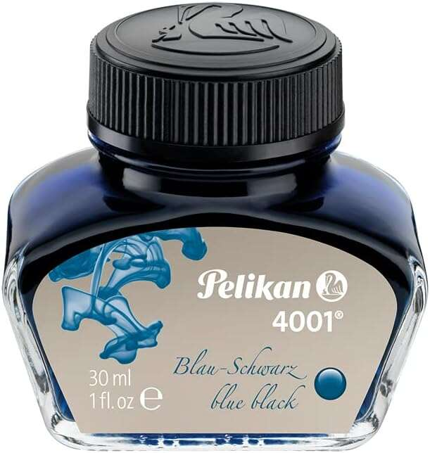 Inchiostro Pelikan 4001 n. 78 - Flacone da 30 ml - Garantisce il perfetto funzionamento della penna stilografica - Blu/Nero
