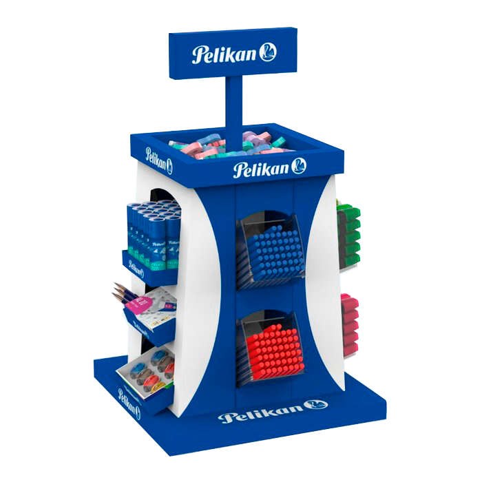 Pelikan School Display da 364 unità - Matite in grafite - Temperamatite - Gomme - Correttore - Colla - Penne - Evidenziatore