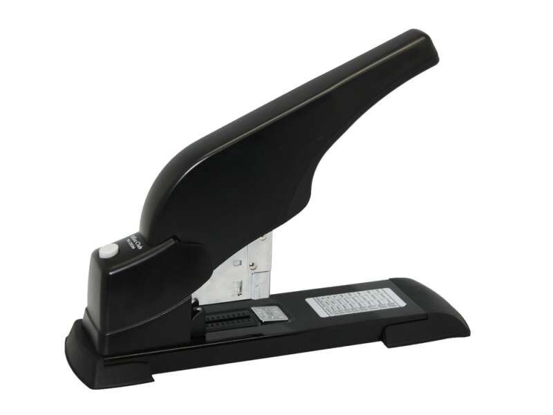 Cucitrice Ingraf per materiali spessi - Capacità per 200 fogli - Sistema di cucitura facile - Supporta punti metallici di diverse dimensioni - Colore nero