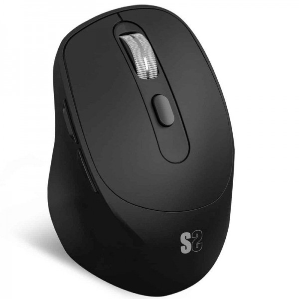 Subblim Comfort Ergo Dual Mouse Wireless - Bluetooth USB 2.4GHz 2400dpi - 5 Pulsanti - Uso per Destrimani - Nero