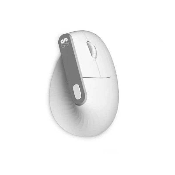 Subblim Nature Vertical Ergo Dual Bluetooth USB 2.4Ghz 4000dpi Mouse verticale - 5 pulsanti - Uso per destrimani - Bianco