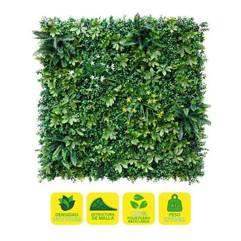 Giardino Verticale Sungarden Serie Florenza 100x100cm - Colore Verde