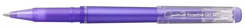 Penna a sfera Uni-ball UF-222 cancellabile in gel - Punta a sfera da 07 mm - Inchiostro termosensibile - Doppia gomma - Colore viola