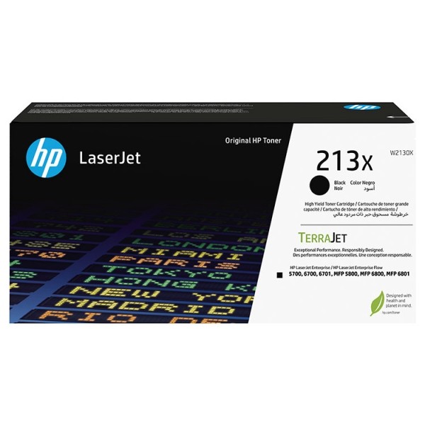 Cartuccia toner originale nera HP W2130X - 213X