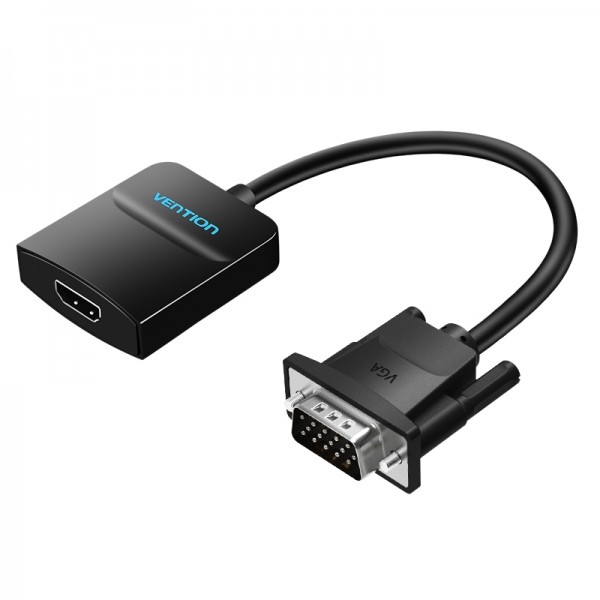 Cavo convertitore VGA maschio a HDMI femmina Vention - 1 m - Nero