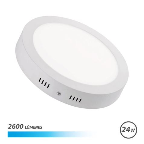 Elbat Downlight Circolare sobre Pared LED 24W Luz Blanca - Colore Bianco