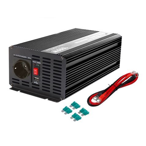 Elbat Inverter di potenza a onda sinusoidale pura 1000W - Nero