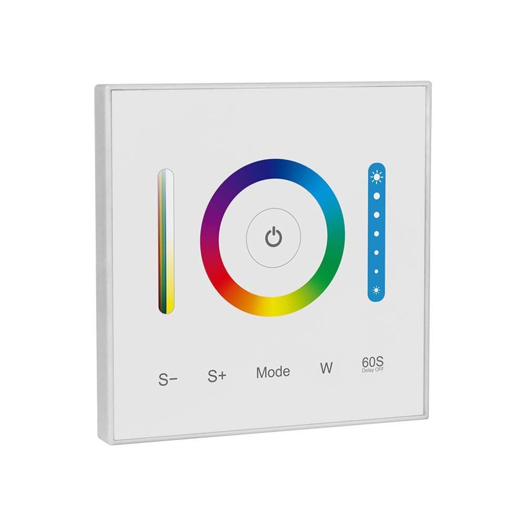 V-TAC Smart Controller Dimmer Touch Wireless Da Parete Per Strip Led 3In1+Rgb+Cct Sku 2915-image