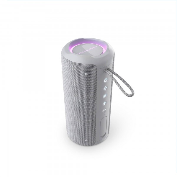 Altoparlante Bluetooth Energy Sistem - True Wireless - 40W - IPX6 - Durata della batteria 12h - LED - Vivavoce - Riciclato - Radio FM - USB-C - Grigio