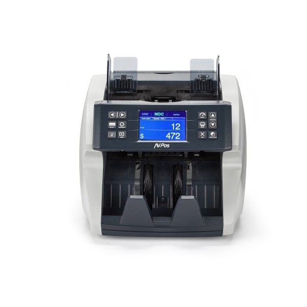Conta/Rilevatore di banconote AVPos AVP-DTC180 - Conta la quantità di banconote il valore del subtotale e il valore totale - 1200 banconote min - Colore nero