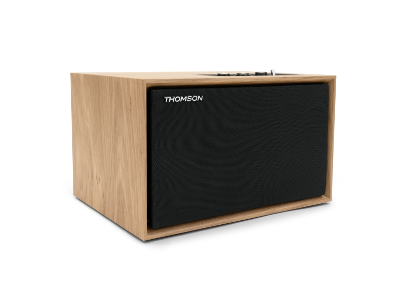 Sistema stereo Thomson WS302 2.1 - Bluetooth - Potenza musicale 50 W - Colore legno