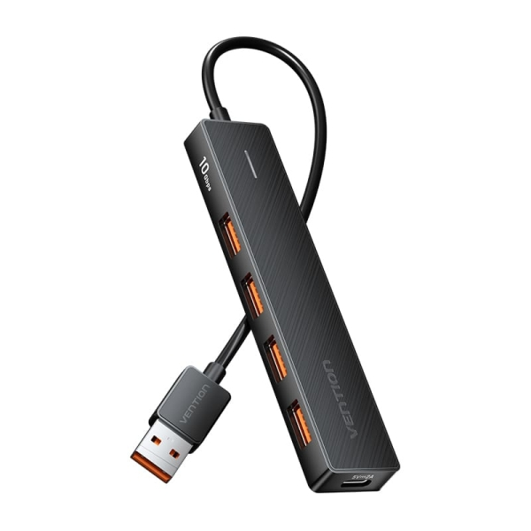 Vention HUB 5 in 1 USB-A 3.2 Gen2 a 4xUSB 3.2 Gen2/USB-C 10G - 015 m - Colore Nero