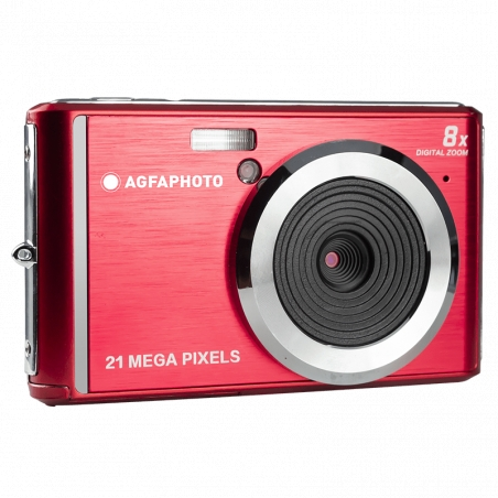Fotocamera digitale Agfaphoto DC5200 - Sensore CMOS - Zoom ottico 8x - Rosso
