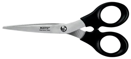 Forbici Leitz in acciaio inossidabile da 165 cm - Ideali per casa scuola ufficio - Nere
