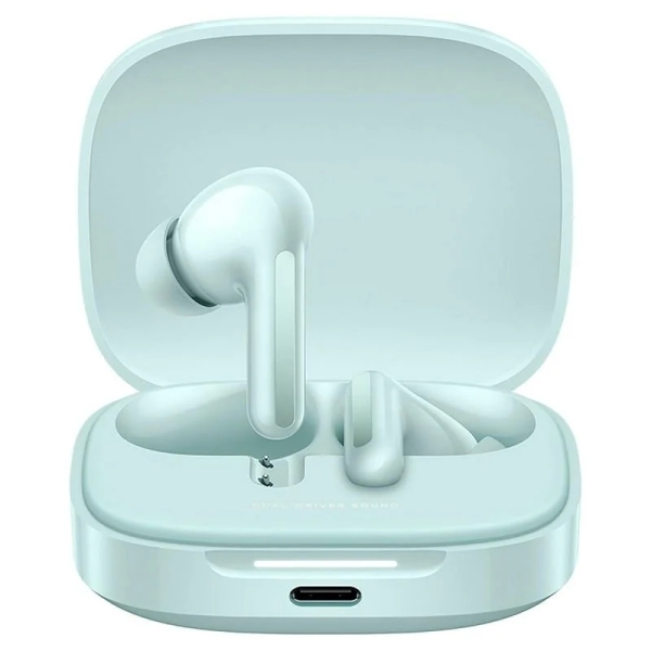 Cuffie Xiaomi Redmi Buds 6 Bluetooth 5.4 - Microfono integrato - Suono surround a 360° - Cancellazione del rumore - Fino a 10 ore di durata della batteria - Resistenza all'acqua IP54 - Controllo touch - Verde