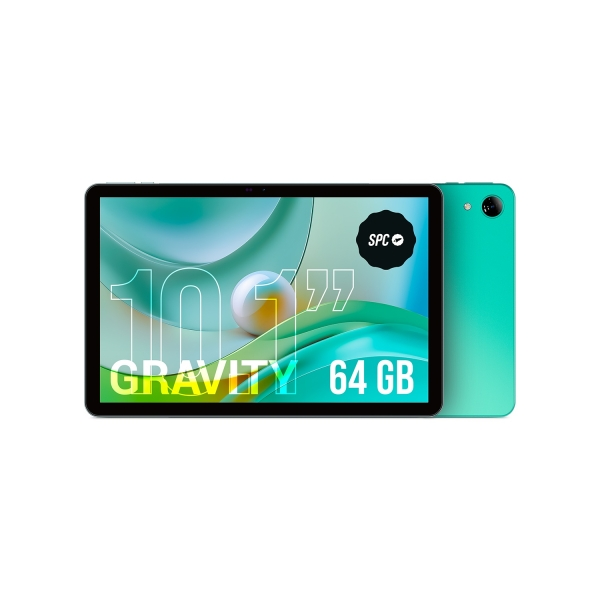 Spc Gravity - Tablet 10,1 Pollici Hd Colore Menta | Octa-Core, 4 Gb Di Ram E 64 Gb Di Memoria Espandibile | 9,5 Ore Di Durata Della Batteria | Controllo Genitori Google Family Link | Androide 14-image