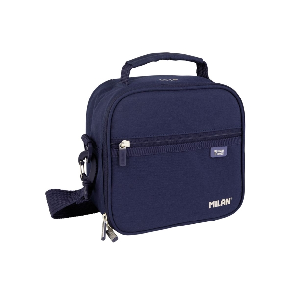 Borsa termica per alimenti Milan Collection 430 da 35 l - Include 3 contenitori per alimenti - Interno termicamente isolato - Apertura completa - Tracolla regolabile e rimovibile - Blu