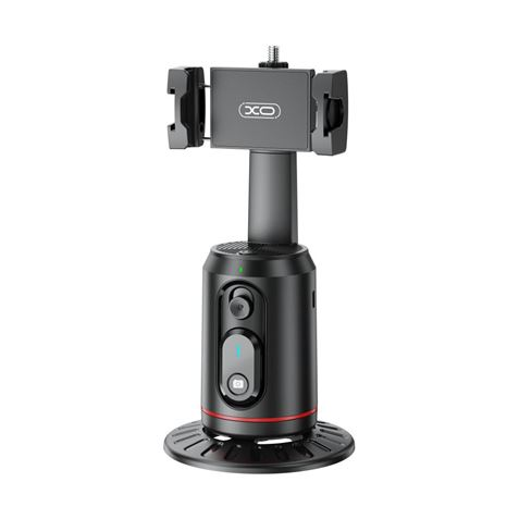 Supporto da tavolo per smartphone XO SS16 - Tracciamento e riconoscimento facciale - Motorizzato a 360° - Controllo gestuale - Bluetooth - Nero