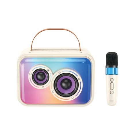 Altoparlante Karaoke XO F54 - Bluetooth 5.3 - 20W - Funzione TWS - Microfono Wireless - Batteria da 1800mAh - Colore Bianco