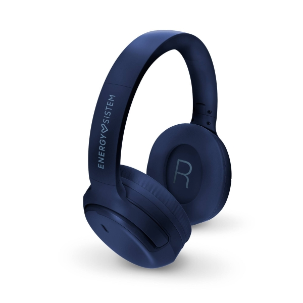 Cuffie Bluetooth Energy Sistem Rizz - Connessione multipoint - Fino a 50 ore di durata della batteria - Bassi profondi - Archetto imbottito regolabile - Assistente vocale - Blu navy