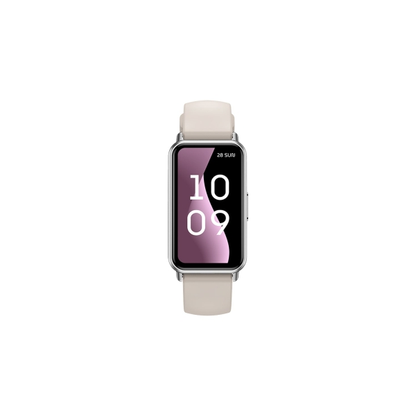 Spc Duo Fit - Smartband Con Display Amoled 1,47" | Chiamate E Notifiche Bluetooth | Oltre 100 Sport | 2 Cinturini (Beige E Bordeaux) | Durata Batteria Fino A 8 Giorni | IP68 | App Smart You-image