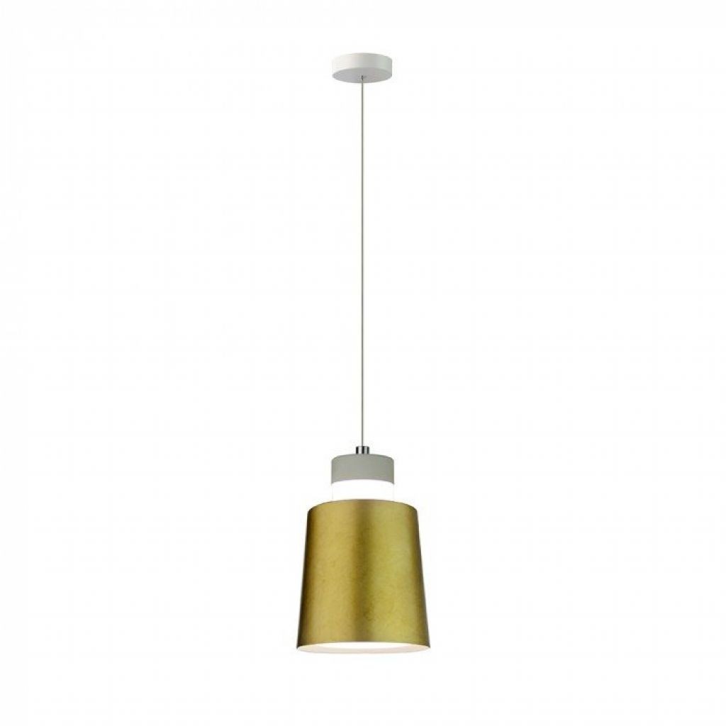 V-TAC Lampadario LED a Cilindro in Metallo 7W Colore Oro 3000K