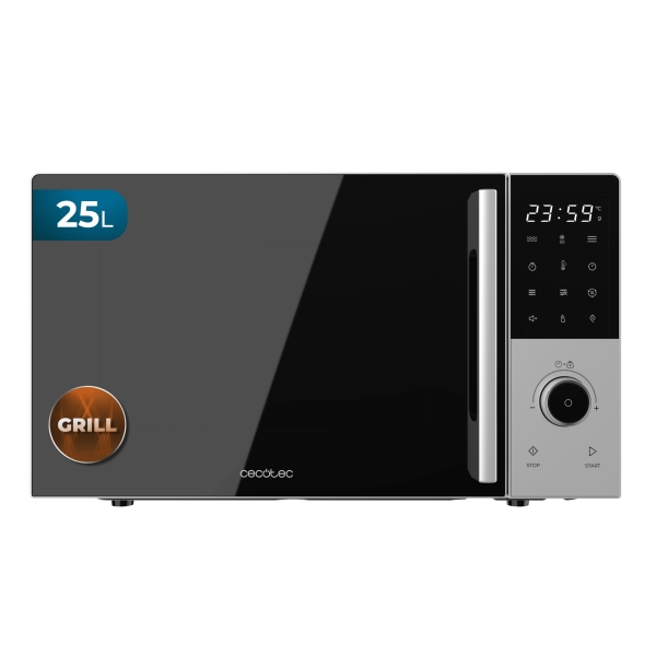 Cecotec Forno a microonde Proclean 2500 - Potenza 850W - Capacità 25L - e grill 1200W - 8 programmi preimpostati - Piatto girevole da 315mm - Timer 60