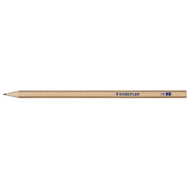 Staedtler Noris Natural 130 Lapiz de Grafito Hexagonal HB - Madera Certificada FSC - Cuerpo de Color Madera Natural