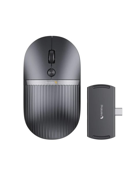 Mouse wireless ProtoArc Hubmouse con hub USB, Bluetooth, 2400 DPI