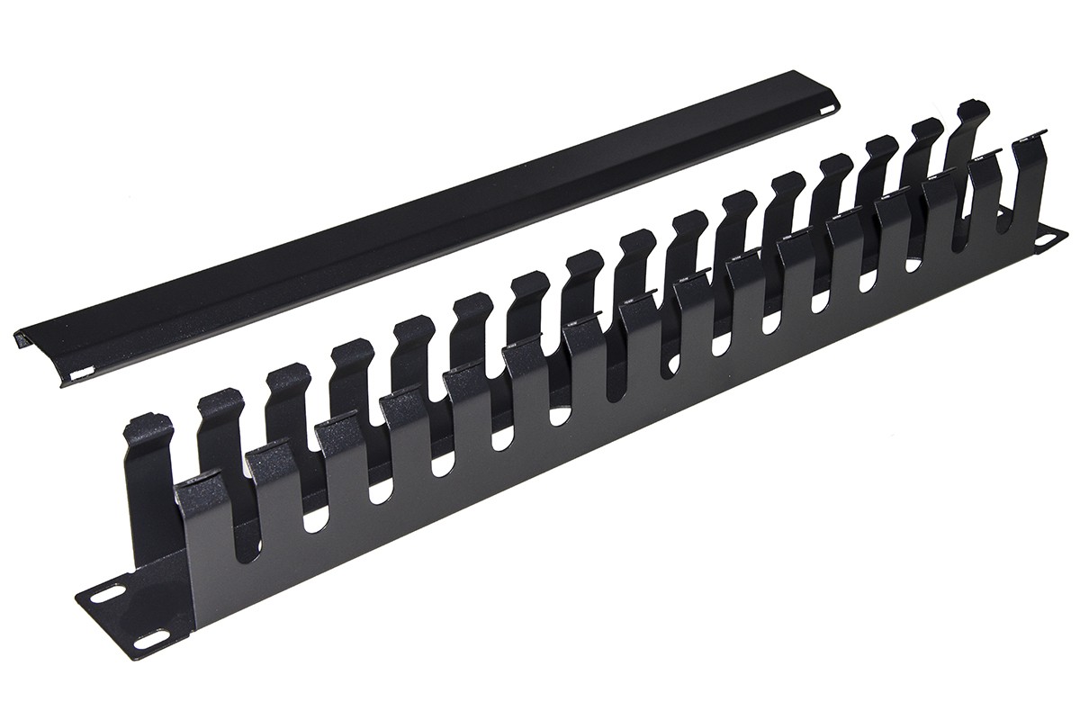 Armadio Rack Raccoglicavi 19 1U A Gabbia Nero Metallo
