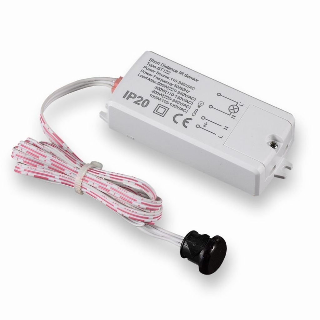 V-TAC Sensore di Movimento a Infrarossi 30° Attivazione tramite Movimento a Corto Raggio (5-6cm) Colore Bianco (Max 200W) IP20