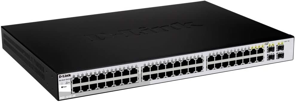Switch Smart Managed D-Link 48 porte 1000BASE-T + 4 porte combinate 1000BASE-T/SFP